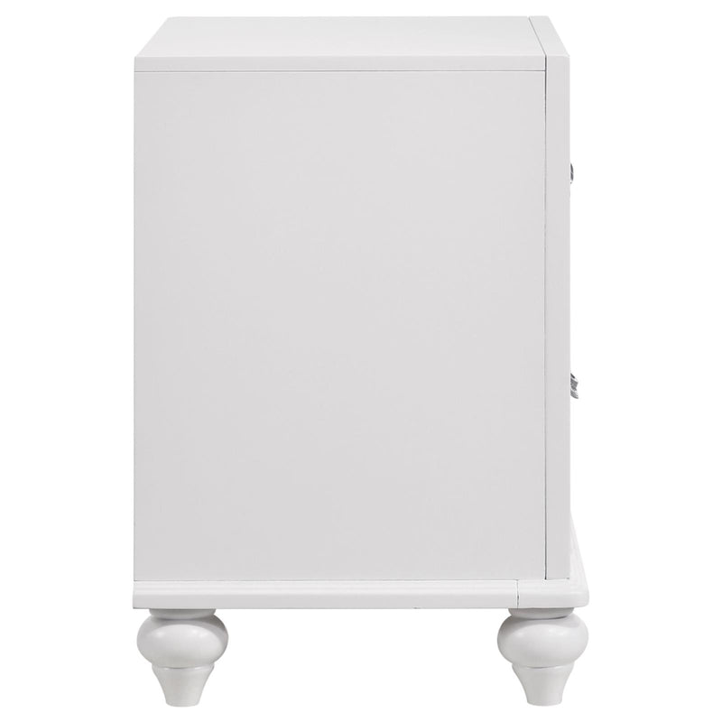 Barzini 2 Drawer Nightstand White