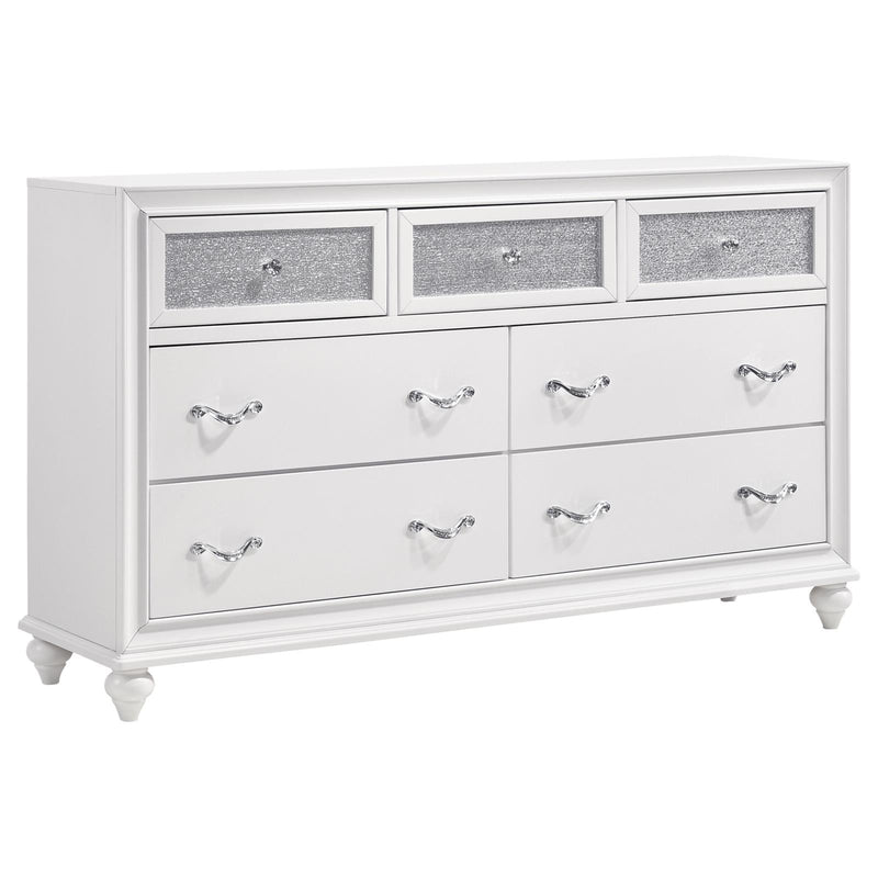 Barzini 7 Drawer Dresser White