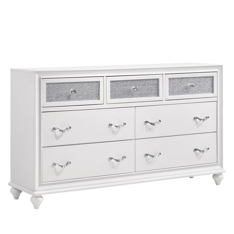 Barzini 7 Drawer Dresser White