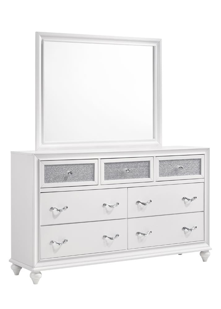 Barzini 7 Drawer Dresser White