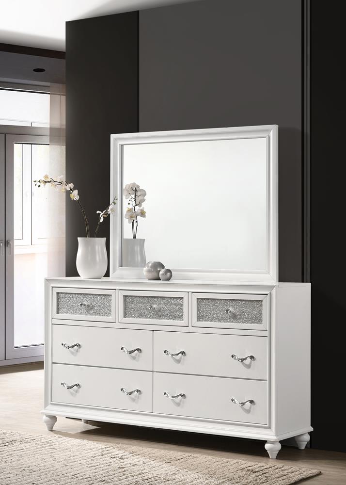 Barzini 7 Drawer Dresser White