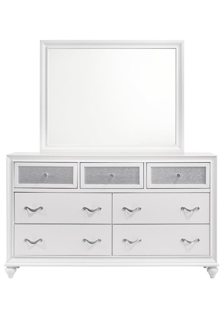 Barzini 7 Drawer Dresser White