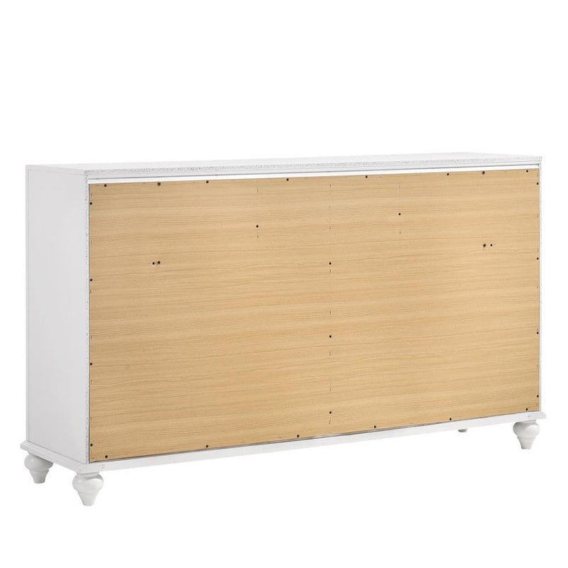 Barzini 7 Drawer Dresser White