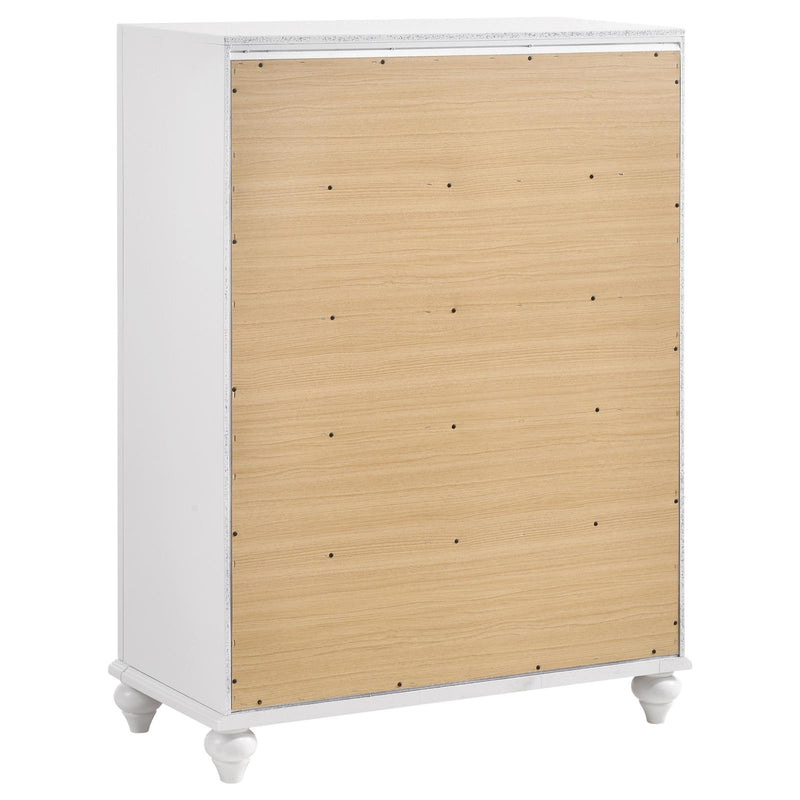 Barzini 5 Drawer Chest White