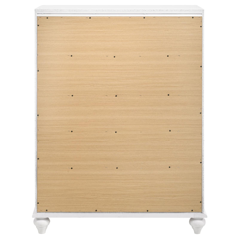 Barzini 5 Drawer Chest White