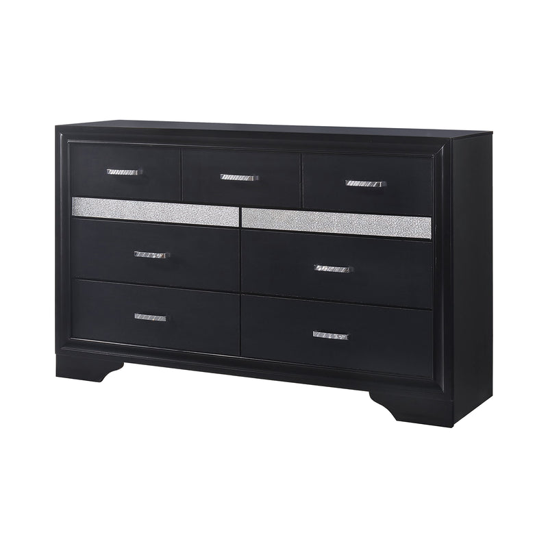 Miranda 2 Drawer Nightstand Tray Black