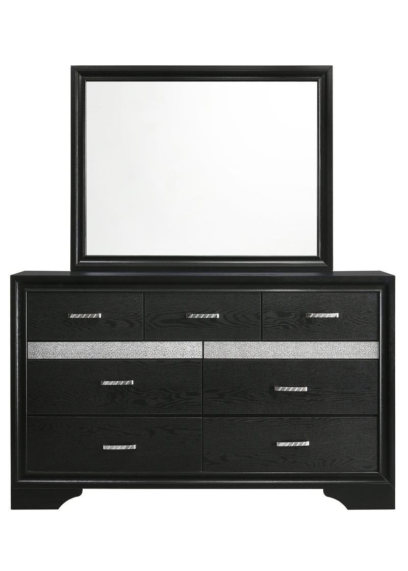 Miranda Rectangular Mirror Black