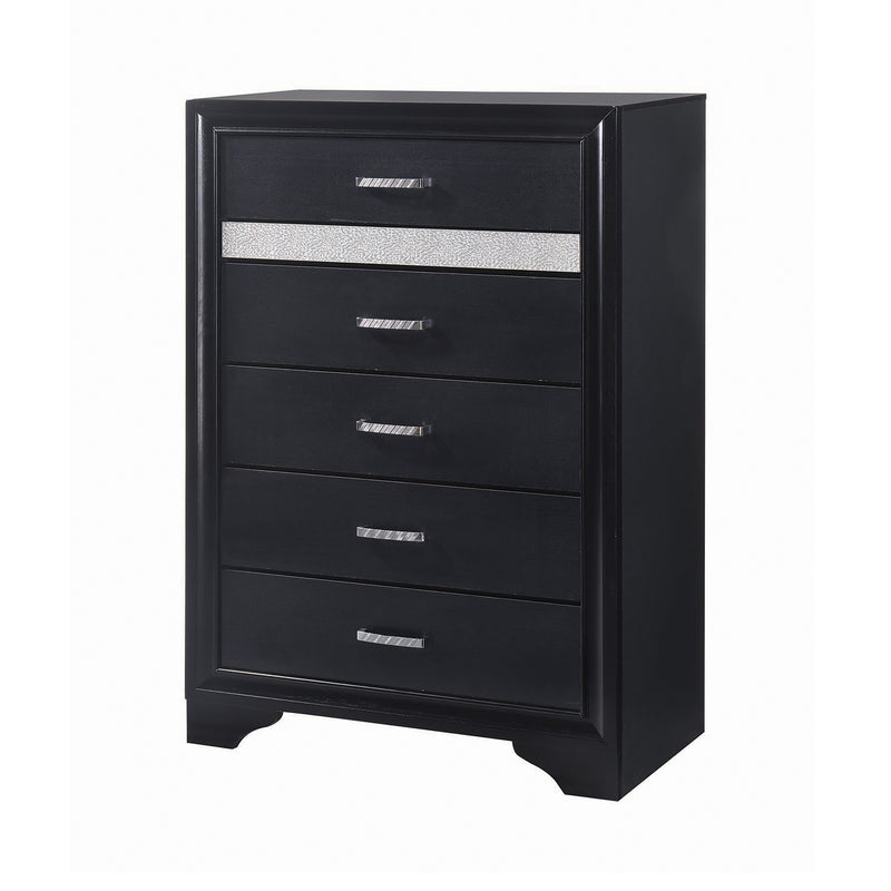 Miranda King 2 Drawer Storage Bed Black