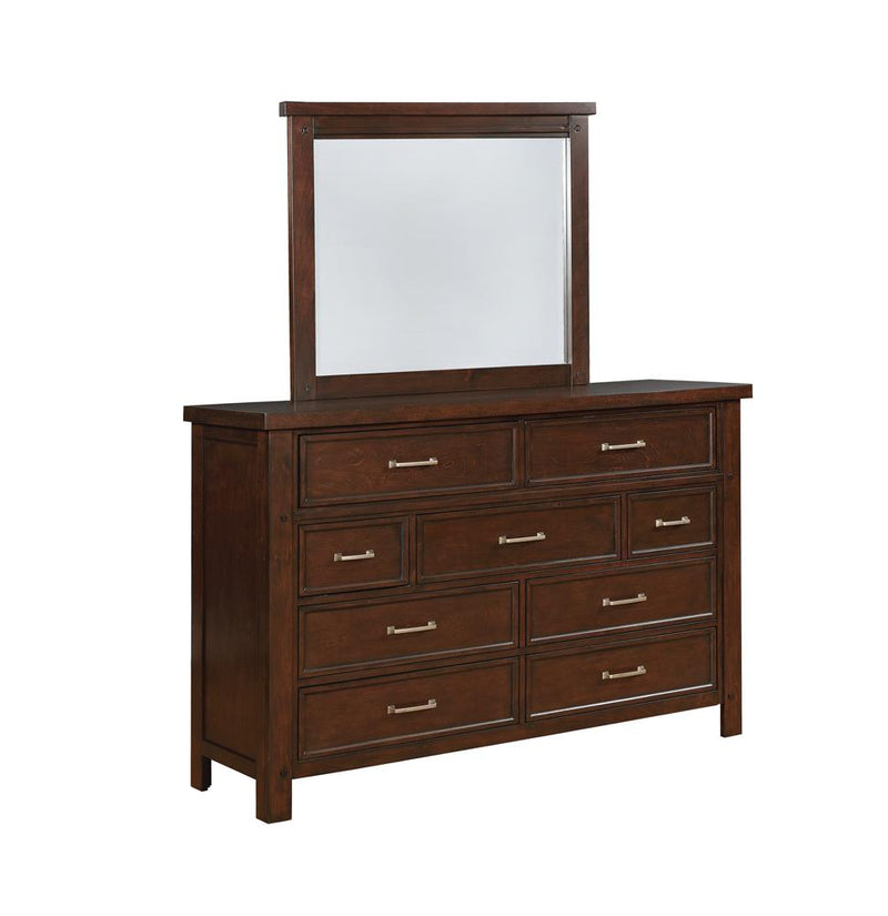 Barstow 9 Drawer Rectangular Dresser Pinot Noir