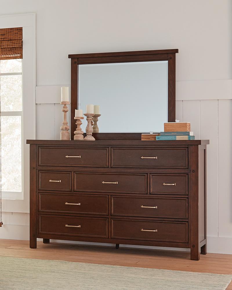 Barstow 9 Drawer Rectangular Dresser Pinot Noir