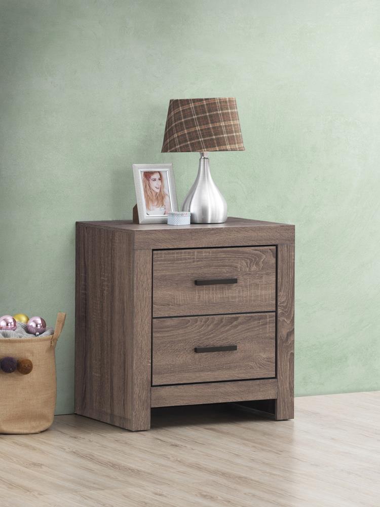 Brantford 2 Drawer Nightstand Barrel Oak