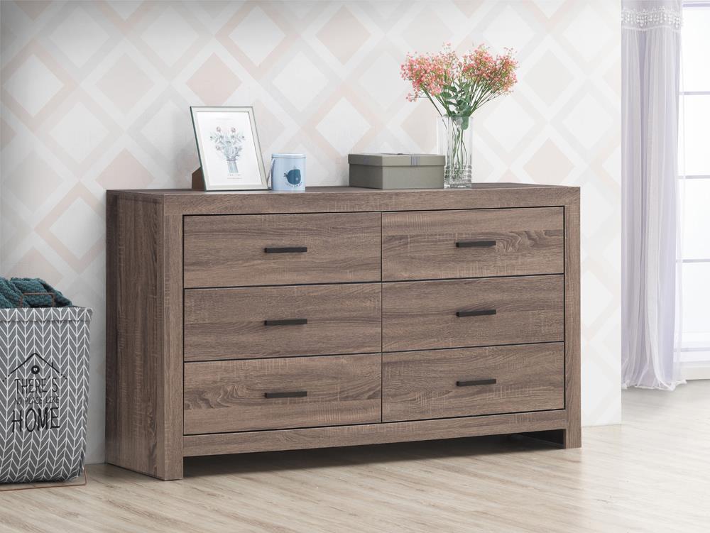 Brantford 6 Drawer Dresser Barrel Oak