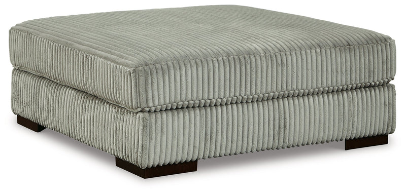 Lindyn Fog Velvet Oversized Accent Ottoman