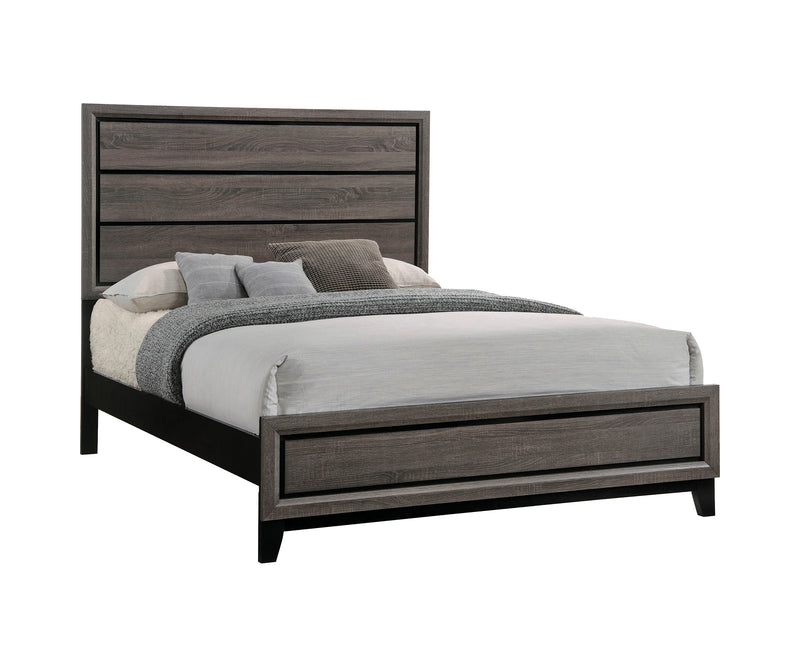 Watson King Bed Grey Oak And Black