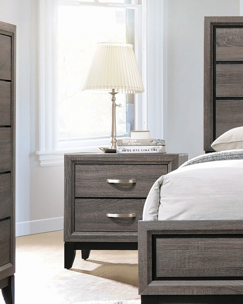 Watson 6 Drawer Dresser Grey Oak And Black