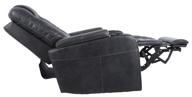 Composer Gray Faux Leather Power Recliner