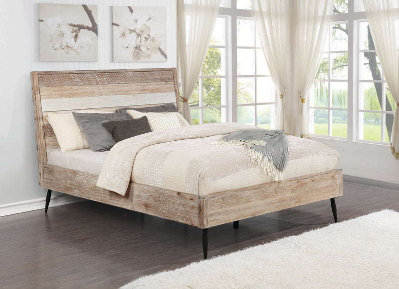 Marlow Queen Platform Bed Rough Sawn Multi