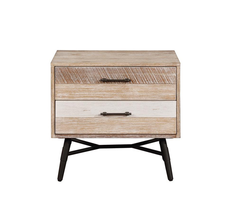 Marlow 2 Drawer Nightstand Rough Sawn Multi