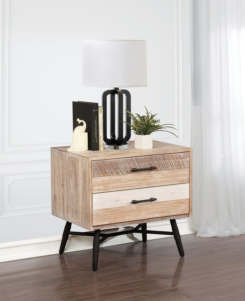 Marlow 2 Drawer Nightstand Rough Sawn Multi