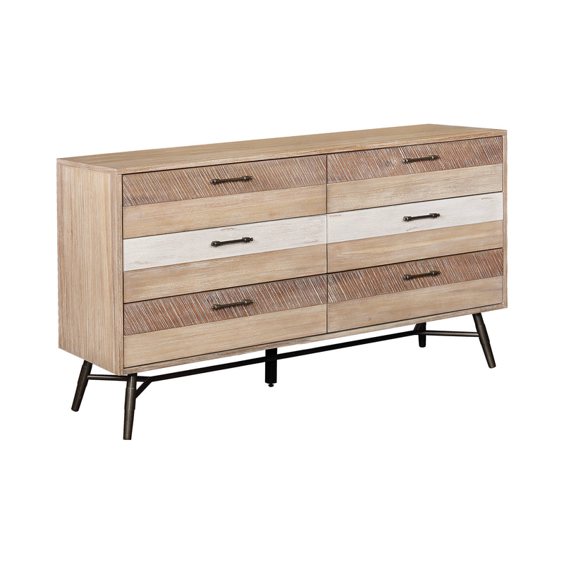 Marlow Queen Platform Bed Rough Sawn Multi