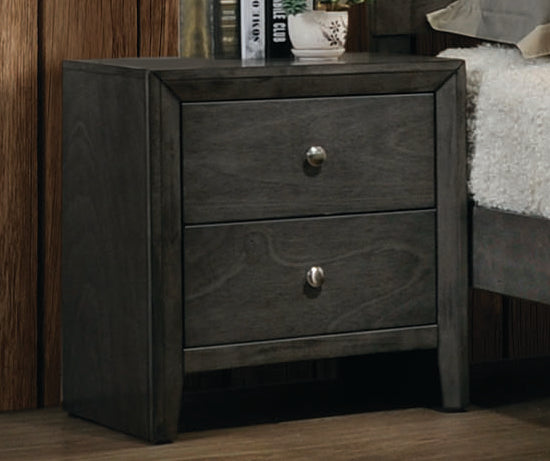 Serenity 2 Drawer Nightstand Mod Grey