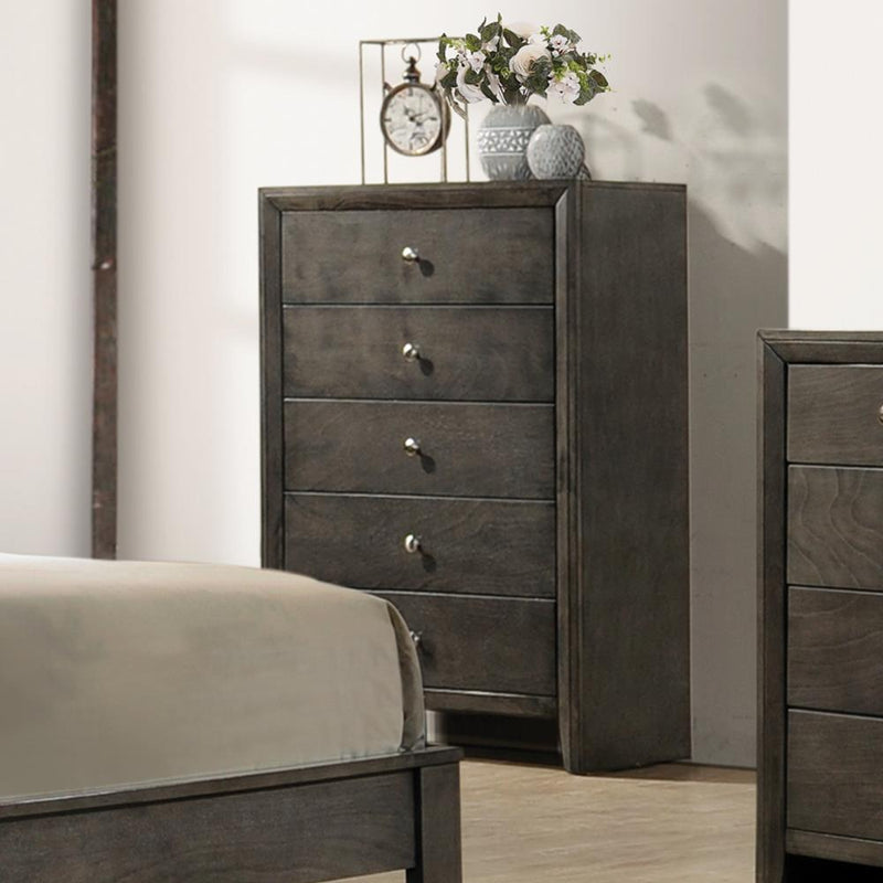 Serenity 5 Drawer Chest Mod Grey