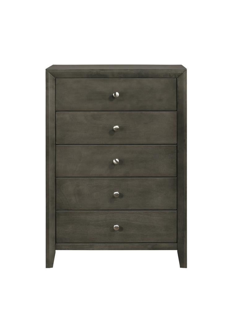 Serenity 5 Drawer Chest Mod Grey