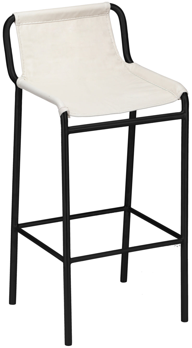 Dax Cream Faux Leather Counter Stool