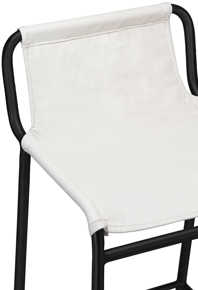 Dax Cream Faux Leather Counter Stool