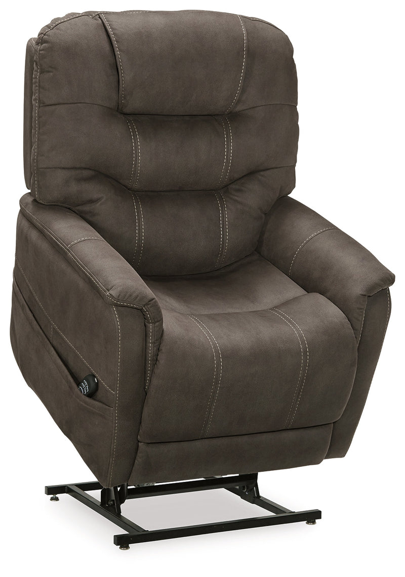 Ballister Espresso Microfiber Power Lift Recliner