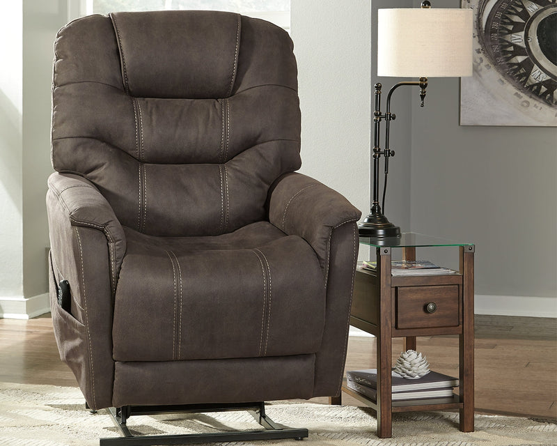 Ballister Espresso Microfiber Power Lift Recliner