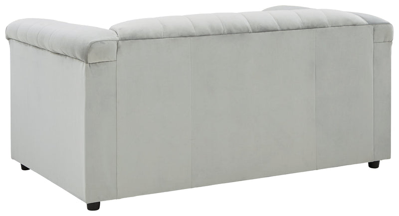 Josanna Navy Velvet Loveseat