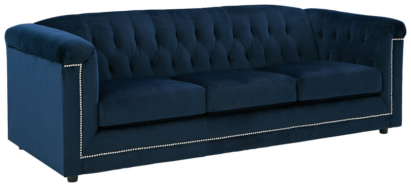 Josanna Navy Velvet Sofa