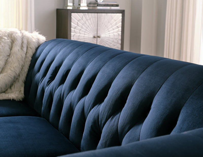 Josanna Navy Velvet Sofa