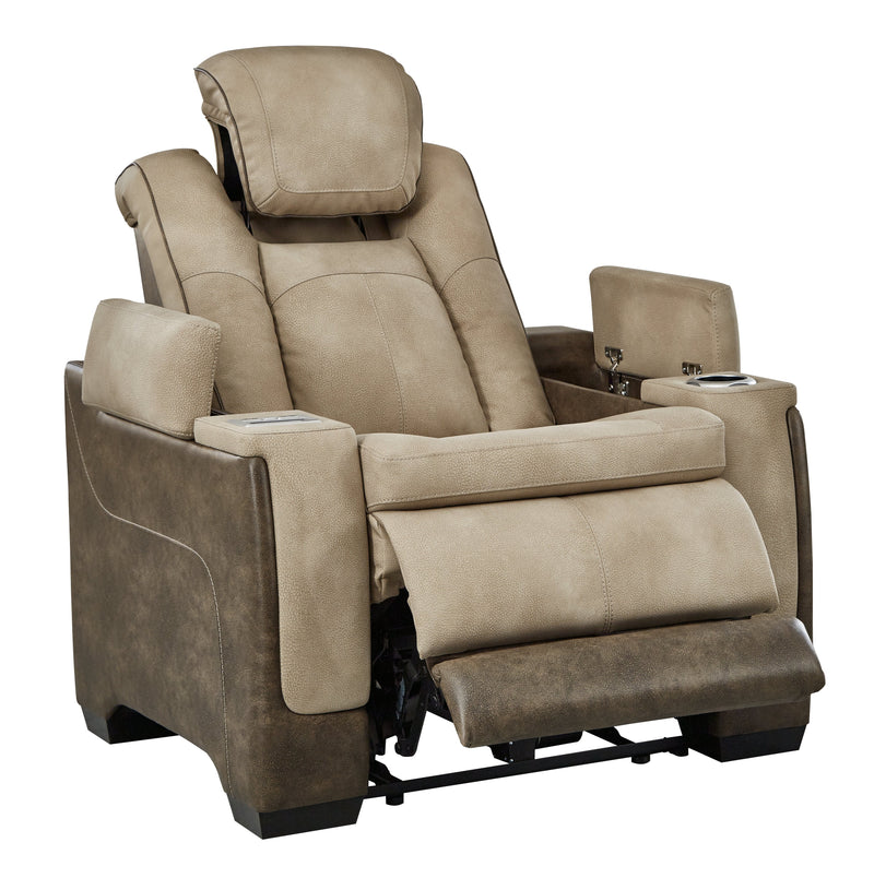 Next-Gen Durapella Sand Faux Leather Power Recliner