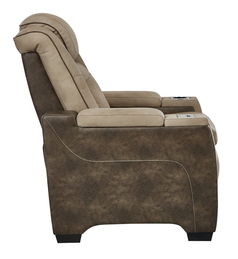 Next-Gen Durapella Sand Faux Leather Power Recliner