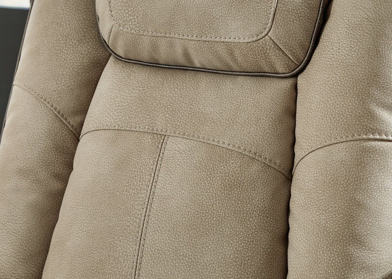 Next-Gen Durapella Sand Faux Leather Power Recliner