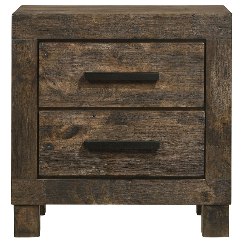 Woodmont 2 Drawer Nightstand Rustic Golden Brown