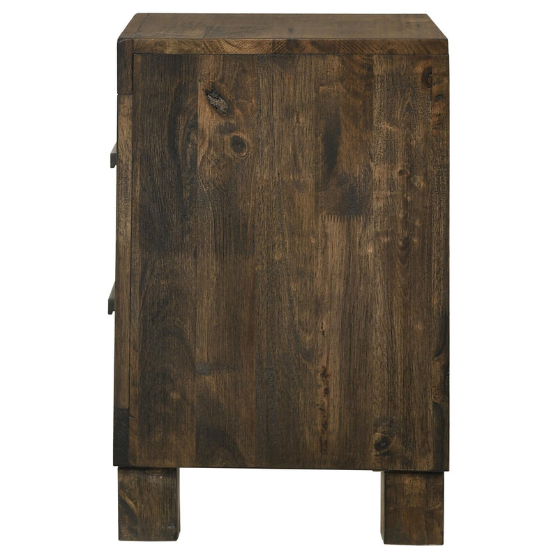 Woodmont 2 Drawer Nightstand Rustic Golden Brown