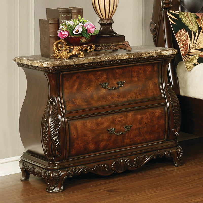 Exeter Arched Dresser Mirror Dark Burl