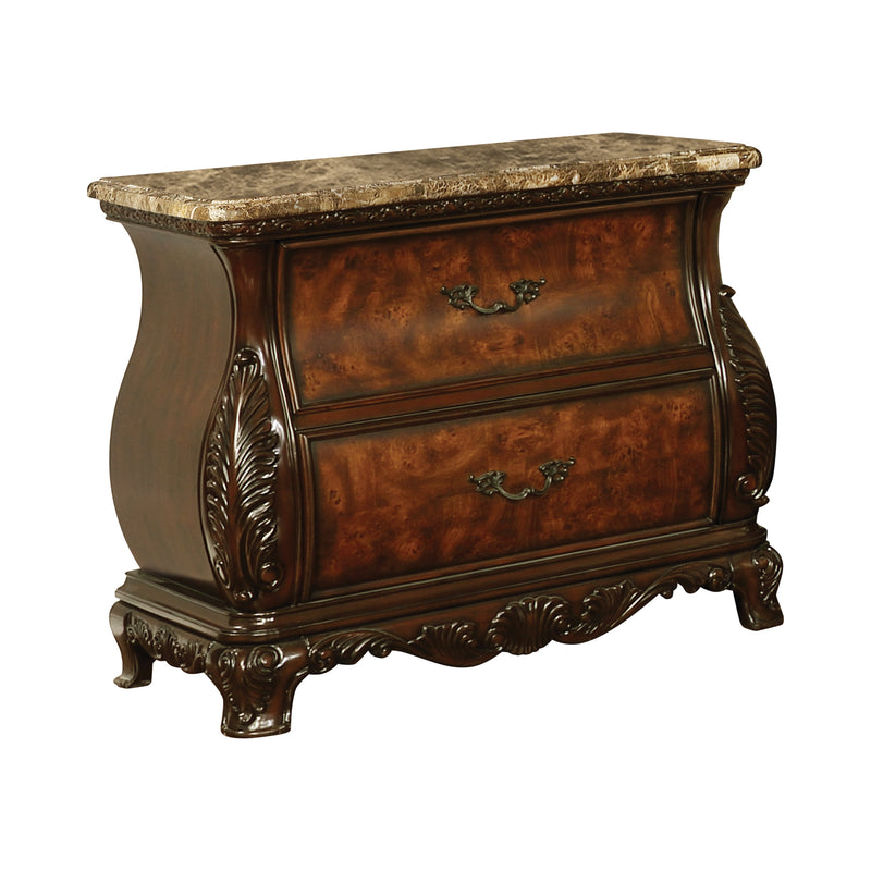 Exeter Arched Dresser Mirror Dark Burl