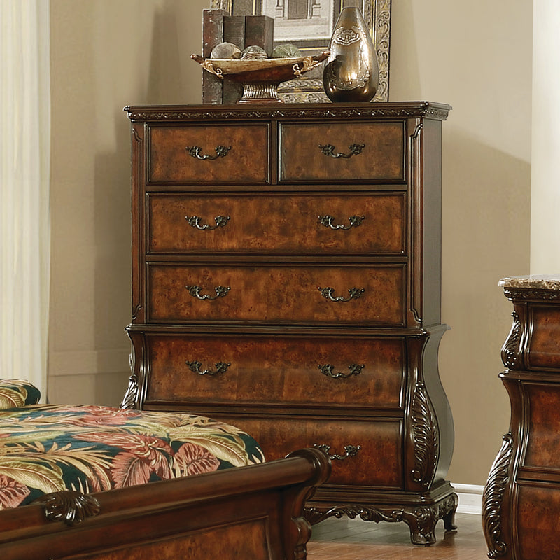 Exeter Arched Dresser Mirror Dark Burl