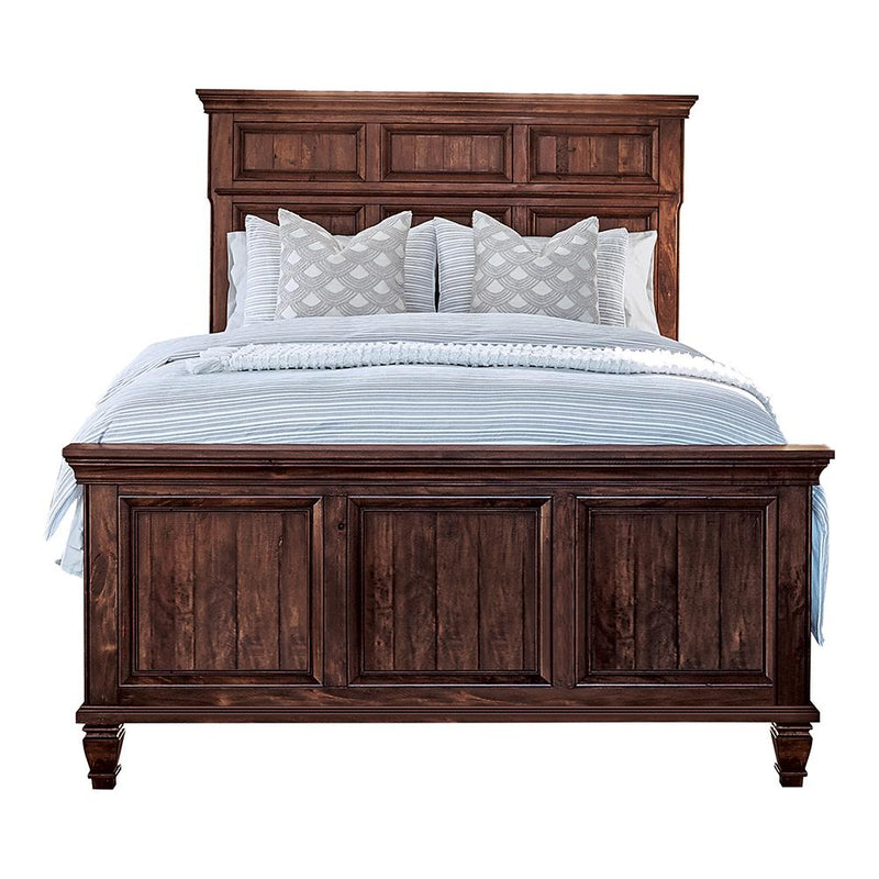 Avenue King Panel Bed Weathered Burnished Brown