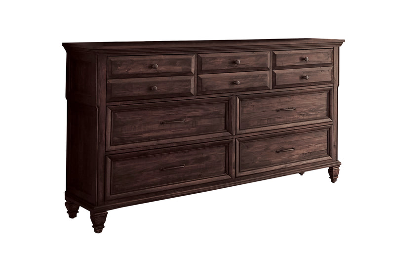 Avenue 8 Drawer Dresser Weathered Burnished Brown