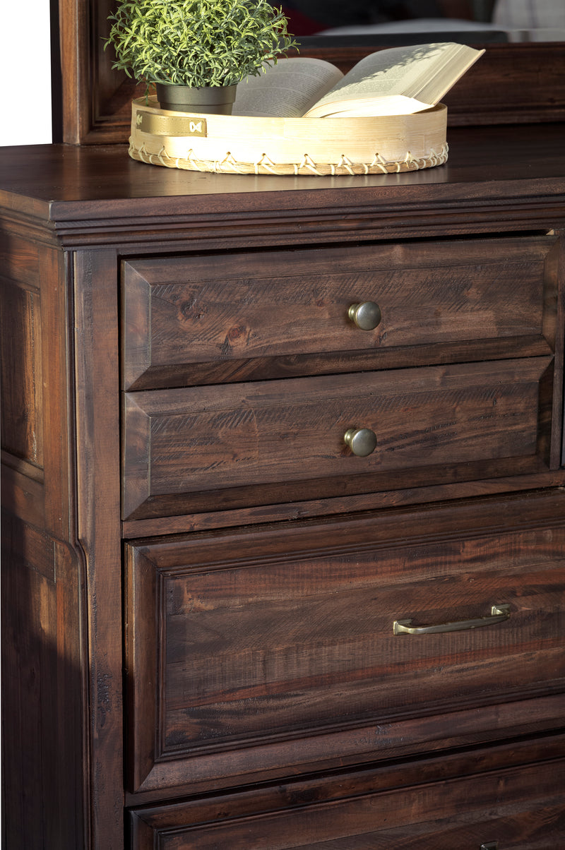 Avenue 8 Drawer Chest Weathered Burnished Brown