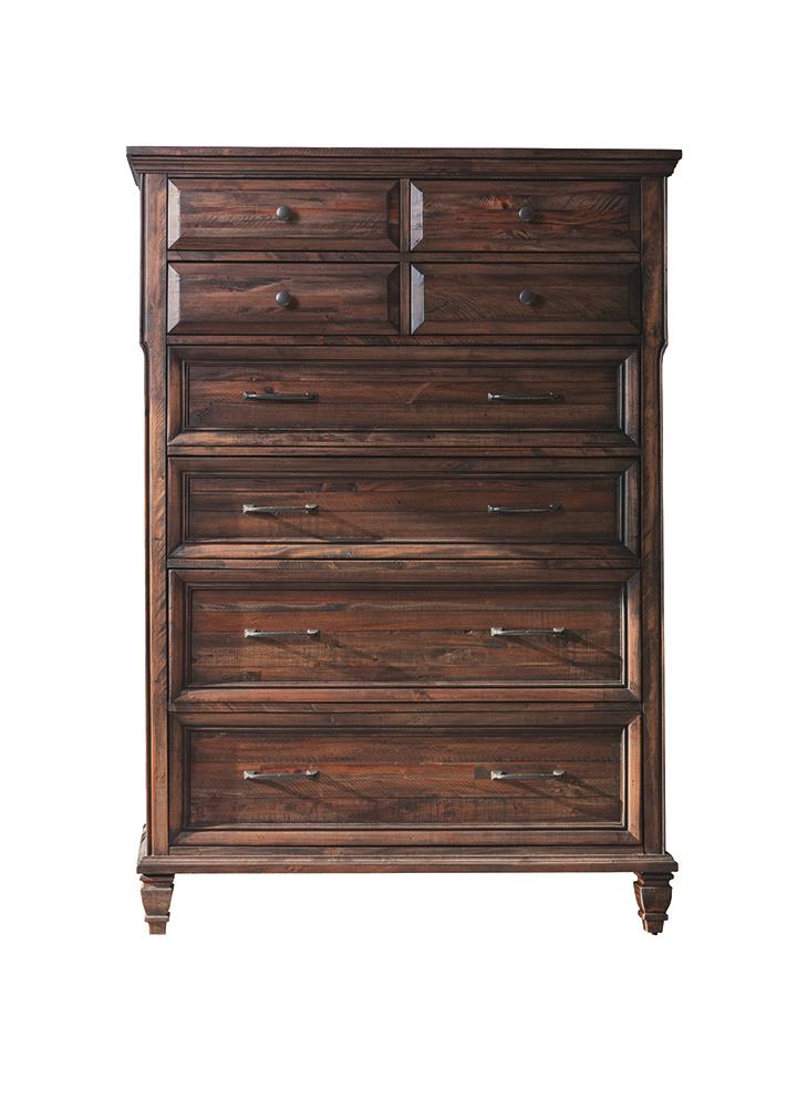 Avenue 8 Drawer Chest Weathered Burnished Brown