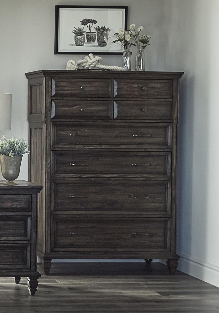 Avenue 8 Drawer Chest Weathered Burnished Brown