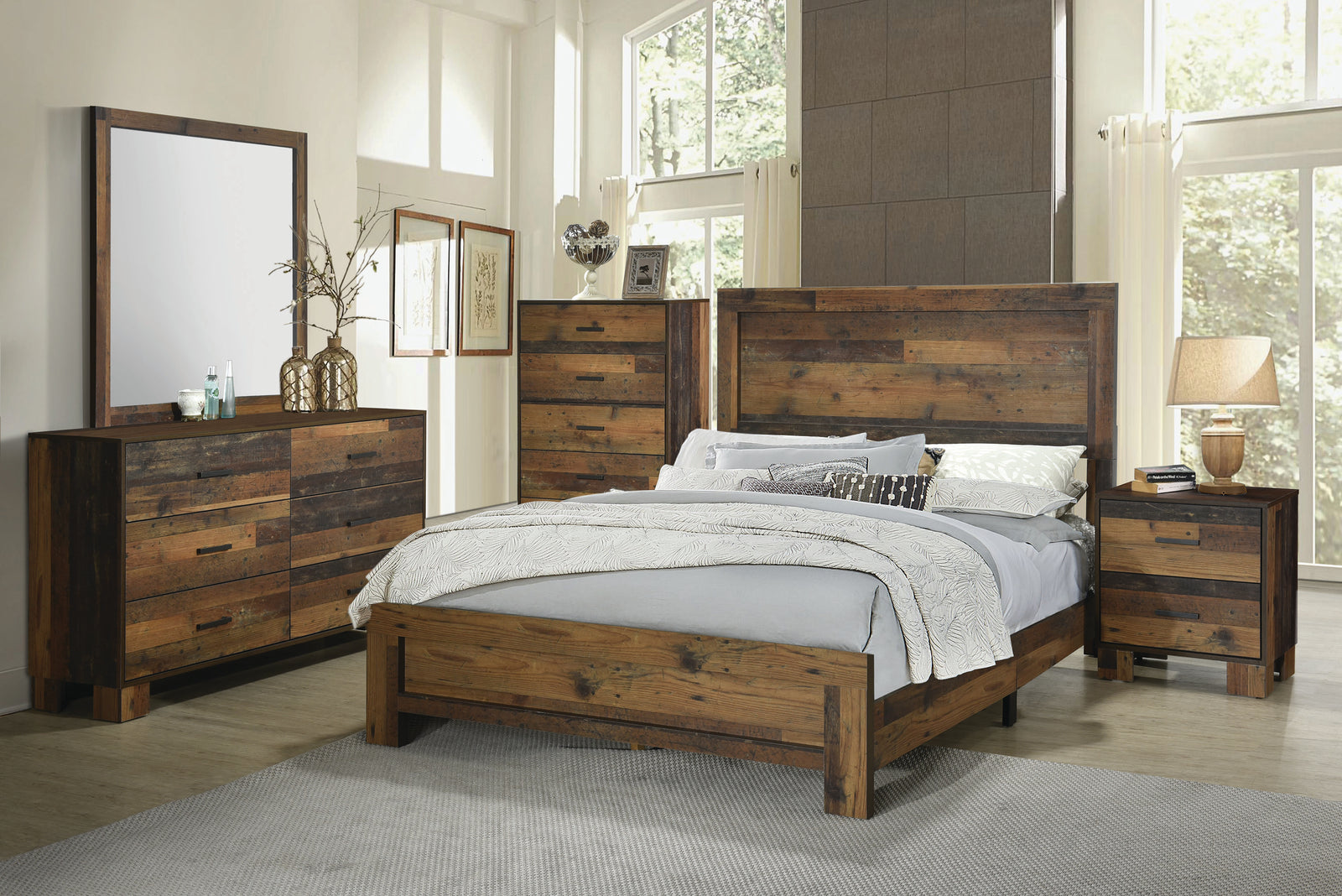 Sidney 6 Drawer Dresser Rustic Pine