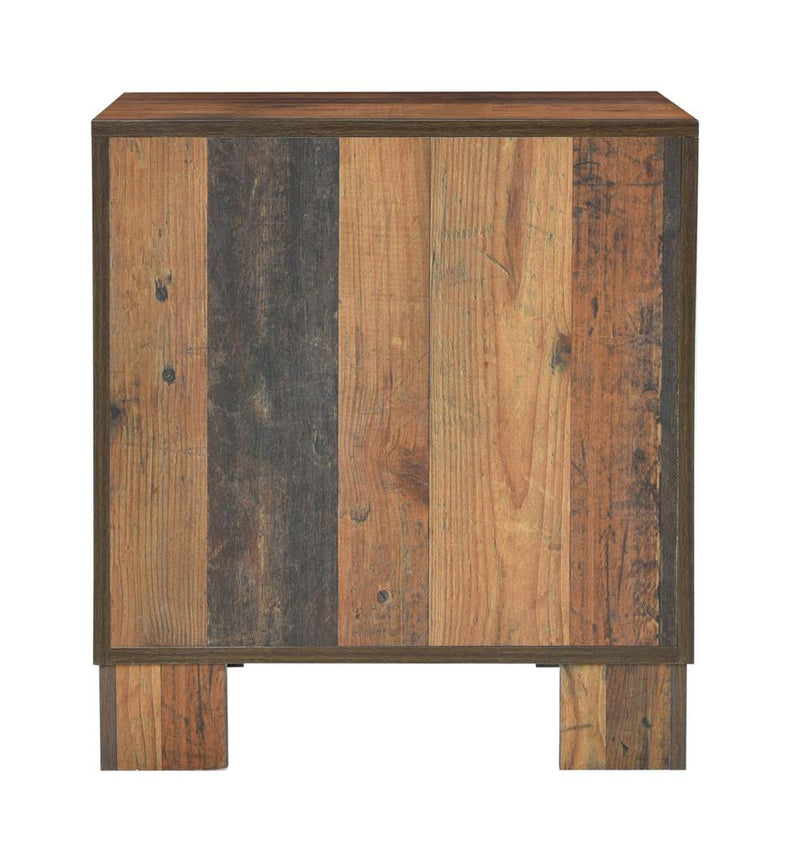 Sidney 2 Drawer Nightstand Rustic Pine