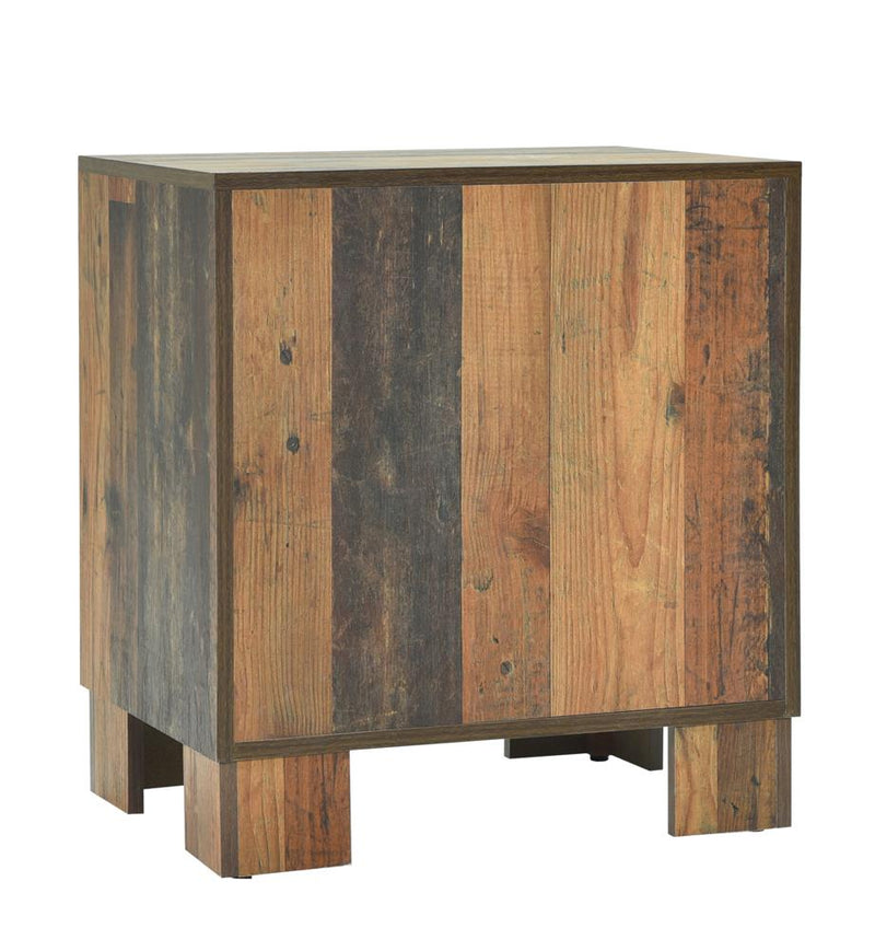 Sidney 2 Drawer Nightstand Rustic Pine